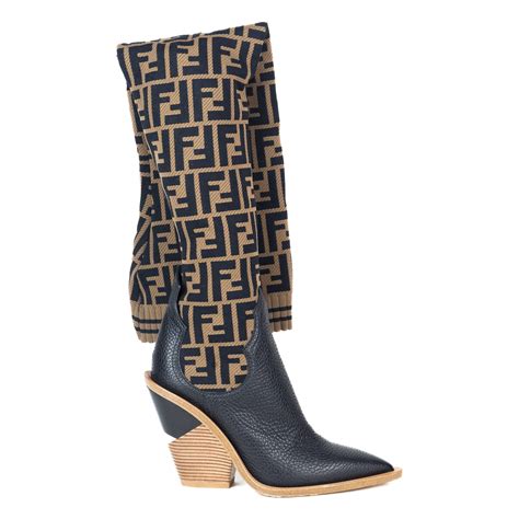 fendi over the knee sock boots|fendi knee high sock boots.